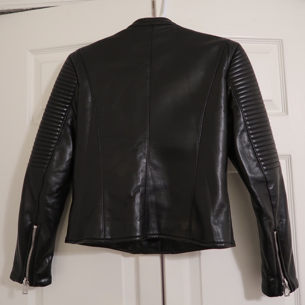 Zara Basic Leather Jacket - image 3